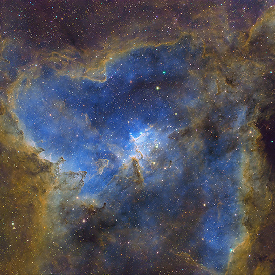 ハート星雲IC1805とIC1795