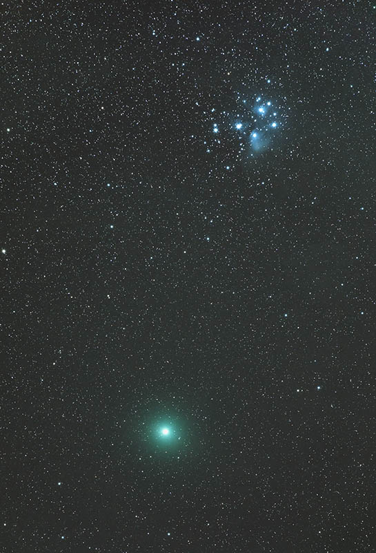 ウィルタネン彗星18 輝く光